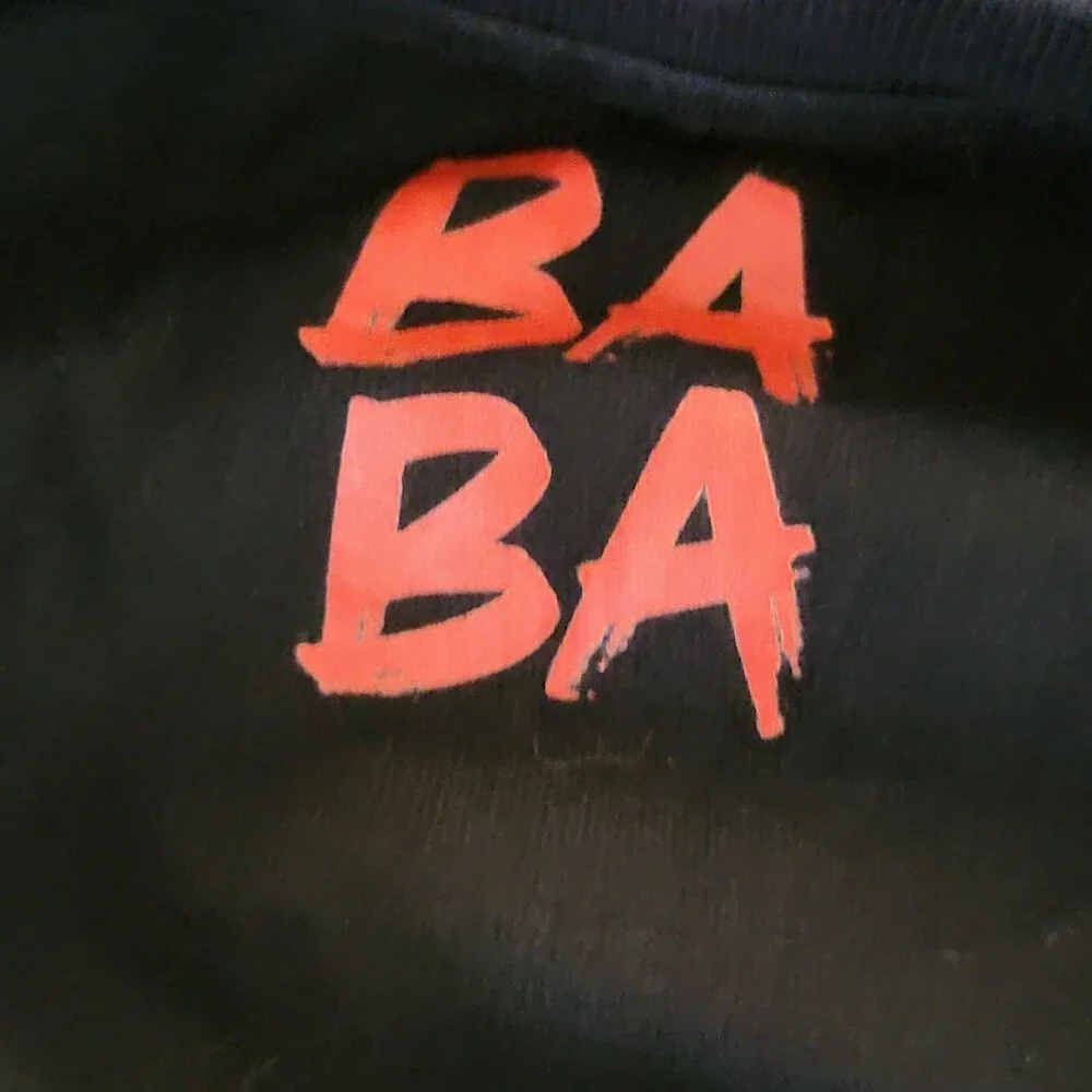 Baba Club Black Graphic T-Shirt Mens XL - Picture 2 of 3